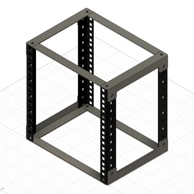 Rack Server/Network 10" dùng Adam Hall Rail (Rail-Based)