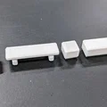 Bộ mô hình ghế đá Low Poly trang trí sa bàn kiến trúc - Thumbnail 2