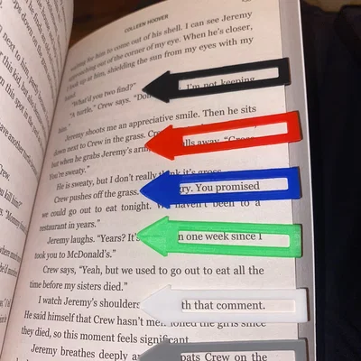 Mẫu in 3D kẹp sách hình mũi tên (Arrow Bookmark) tiện lợi cho độc giả