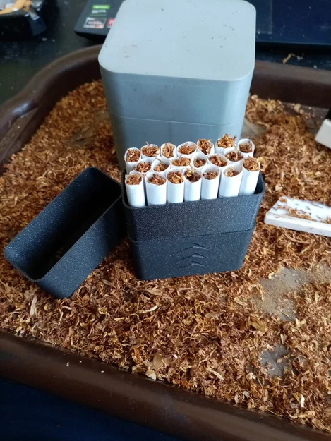 Hộp đựng thuốc lá (Cigarette Box/Cigarette Case) dễ in - Image 2