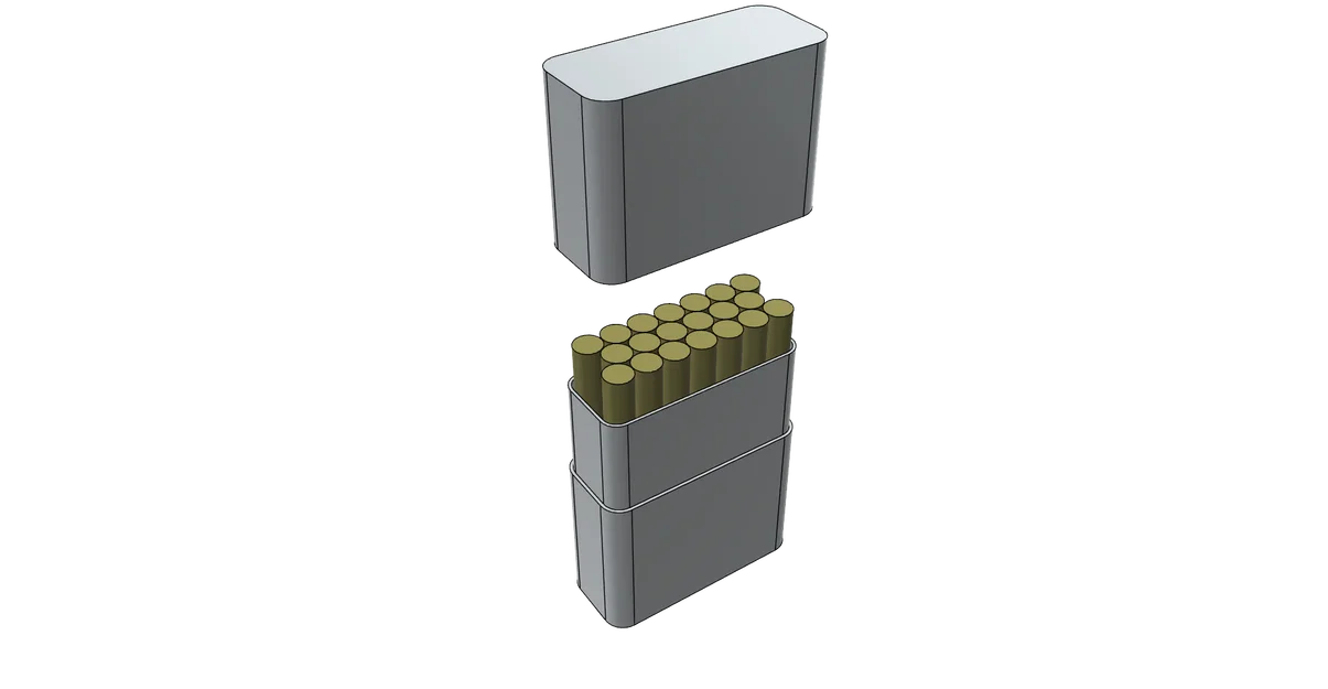 Hộp đựng thuốc lá (Cigarette Box/Cigarette Case) dễ in - Image 3