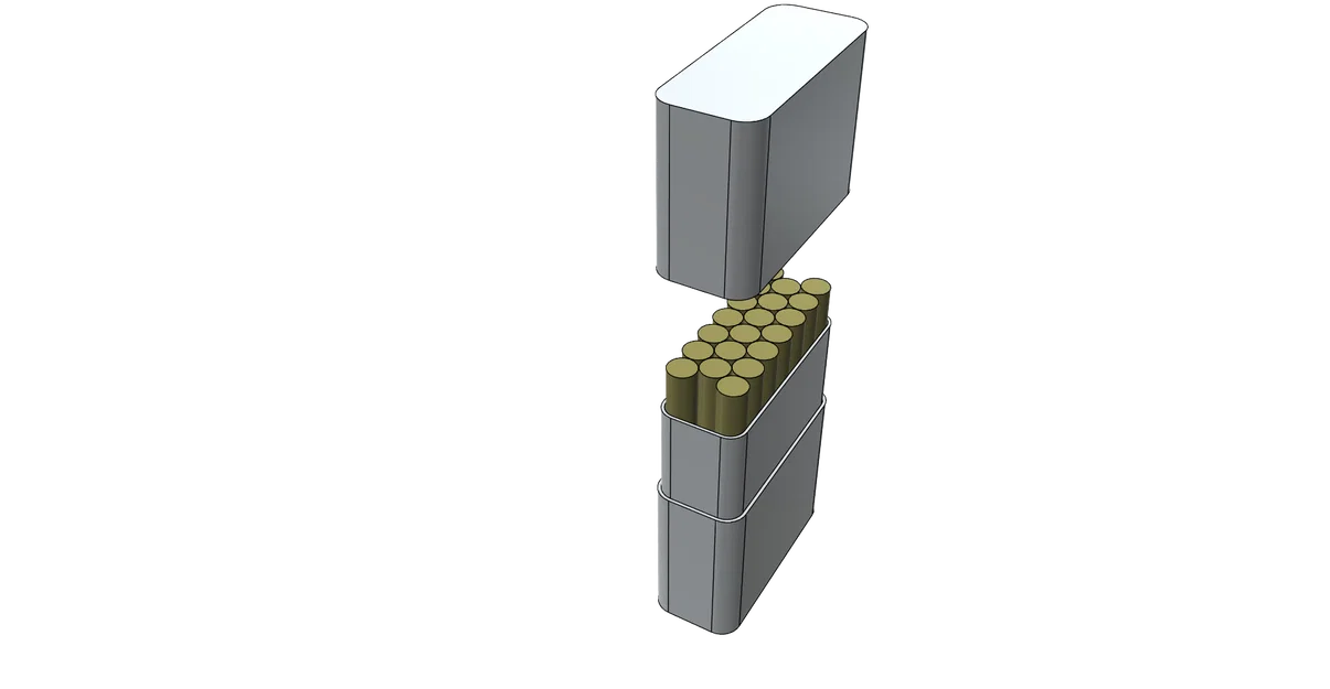 Hộp đựng thuốc lá (Cigarette Box/Cigarette Case) dễ in - Image 4