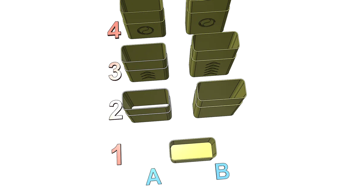 Hộp đựng thuốc lá (Cigarette Box/Cigarette Case) dễ in - Image 10