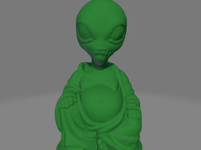 Mô hình Alien Buddah độc đáo trang trí bàn làm việc cực chất - Image 1