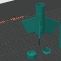 Red Max Mini Flying Model Rocket (Rocket bay mini Red Max) - Thumbnail 2
