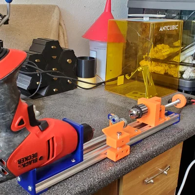 Drill Lathe – Máy tiện mini chạy bằng máy khoan