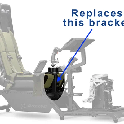 Bracket Flight Stick gọn cho ghế Next Level Racing Boeing Simulator Seat