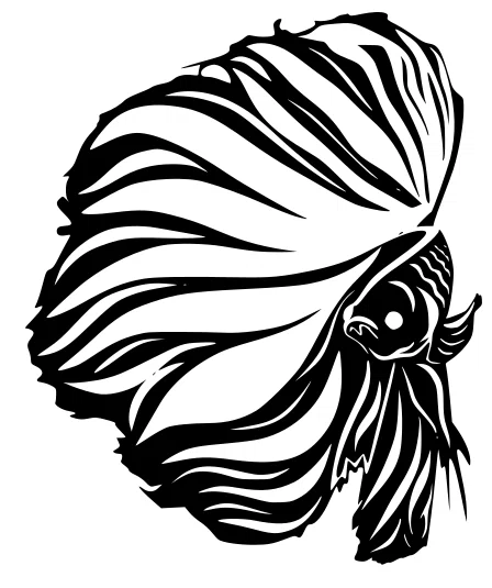 Mô hình 3D cá Betta nghệ thuật sắc nét - File STL trang trí - Image 1