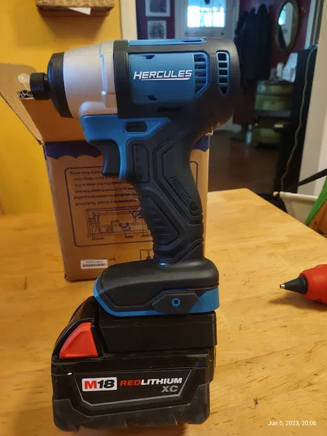 Adapter pin Milwaukee M18 sang dụng cụ Harbor Freight Bauer 20V - Image 4