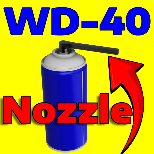 Bộ vòi xịt thay thế cho chai WD-40 nhiều kích thước (3D Print) - Image 1