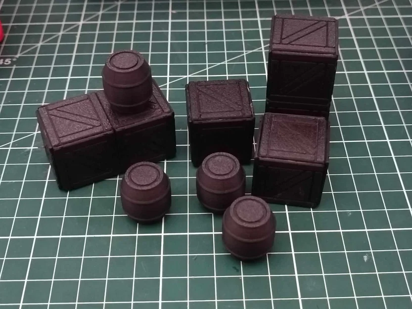 Mô hình thùng gỗ TTRPG - Phụ kiện trang trí bàn chơi game - Image 1