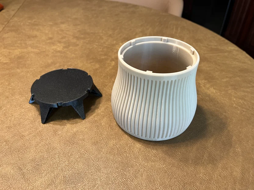 Chậu cây 3D với chân đế rời thiết kế hiện đại - Image 2