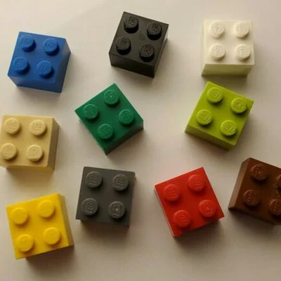 Mô hình gạch lắp ghép 2x2 (Lego brick) chuẩn để in 3D