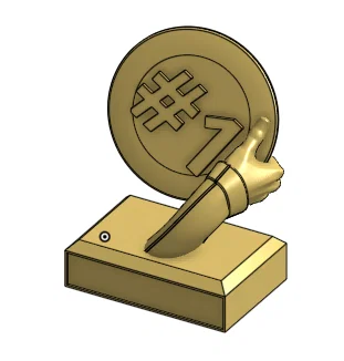 Mẫu Cúp Disc Golf Trophy Tự In 3D Đẹp Mắt Và Chuyên Nghiệp - Image 1