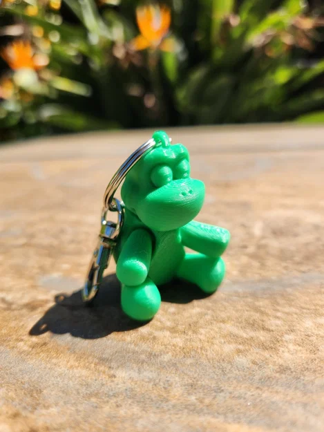 Móc khóa chú rùa Flexi (Flexi Turtle Keychain) in 3D siêu dễ thương - Image 1