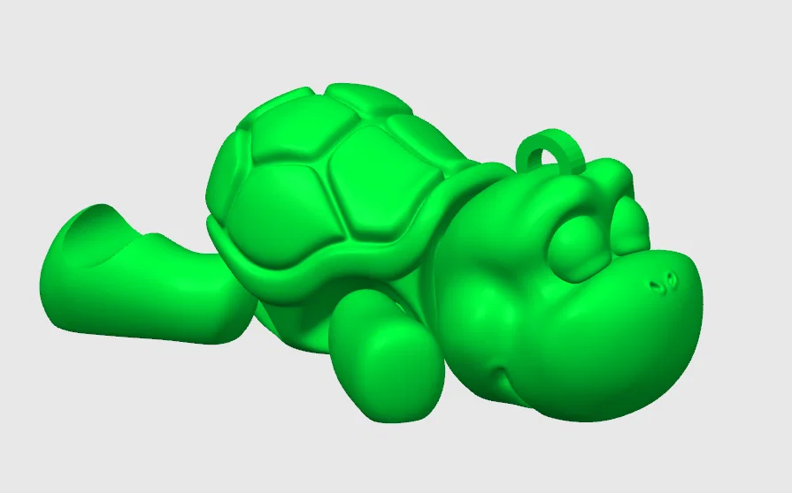 Móc khóa chú rùa Flexi (Flexi Turtle Keychain) in 3D siêu dễ thương - Image 2