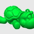 Móc khóa chú rùa Flexi (Flexi Turtle Keychain) in 3D siêu dễ thương - Thumbnail 2