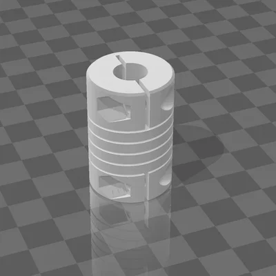 Khớp nối trục mềm Flexible Coupling (36mm x 9.6mm) in 3D