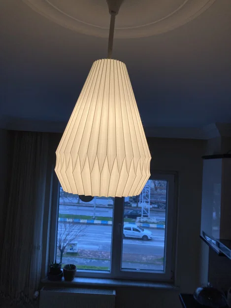Chao đèn treo 3D (Lamp Shade #1) phong cách xếp ly thanh lịch - Image 1