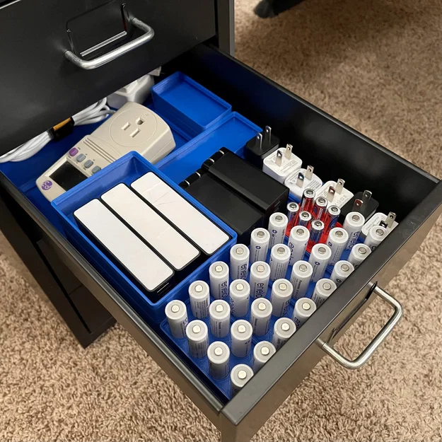 Hộp Gridfinity đựng pin AAA (Gridfinity AAA Battery Containers) - Image 5