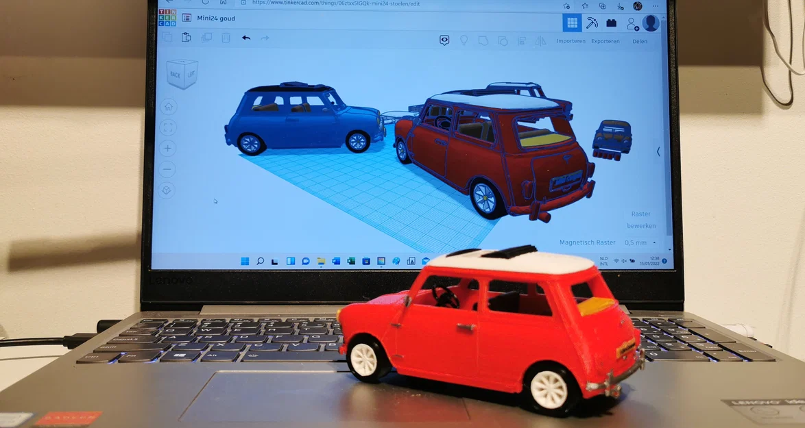 Mô hình xe Mini Cooper Classic Sport tỷ lệ 1:24 in 3D - Image 6