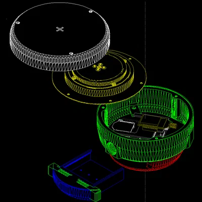 Vỏ anten RTK Radio Base/Rover cho Ardusimple simpleRTK3B OEM Survey Tripleband
