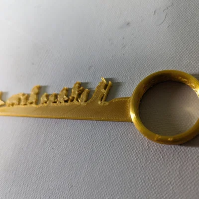 Mẫu in 3D đánh dấu trang sách Lord of the Rings chắc chắn