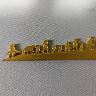 Mẫu in 3D đánh dấu trang sách Lord of the Rings chắc chắn