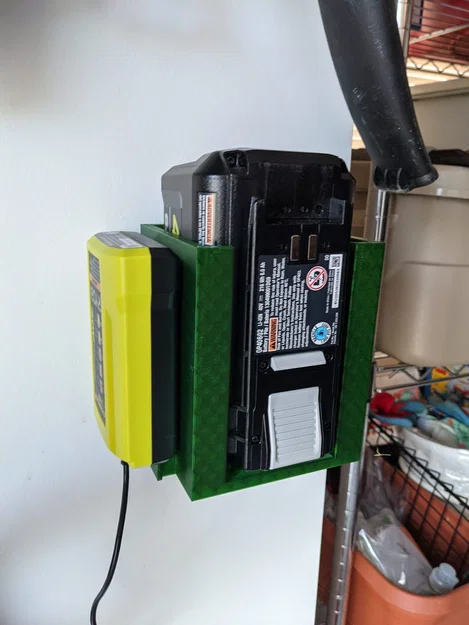 Giá treo pin máy cắt cỏ Ryobi (Ryobi lawnmower battery holder) - Image 1