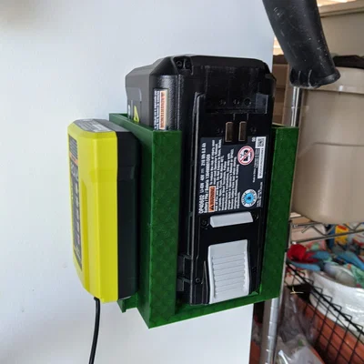 Giá treo pin máy cắt cỏ Ryobi (Ryobi lawnmower battery holder)