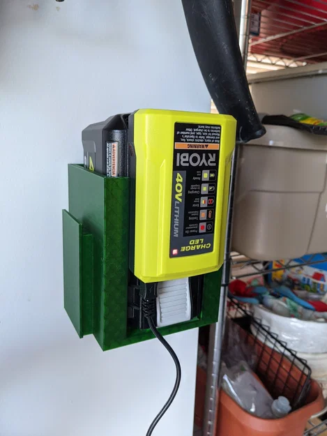 Giá treo pin máy cắt cỏ Ryobi (Ryobi lawnmower battery holder) - Image 2