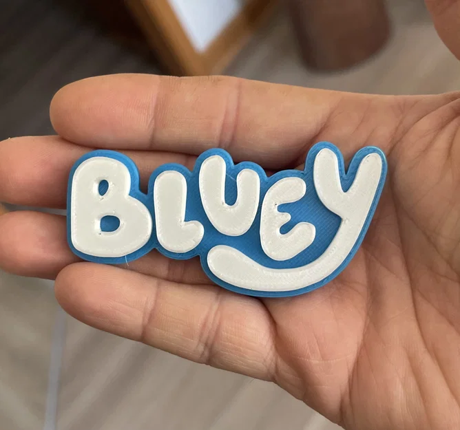 Logo Bluey (3D Model) - Image 1