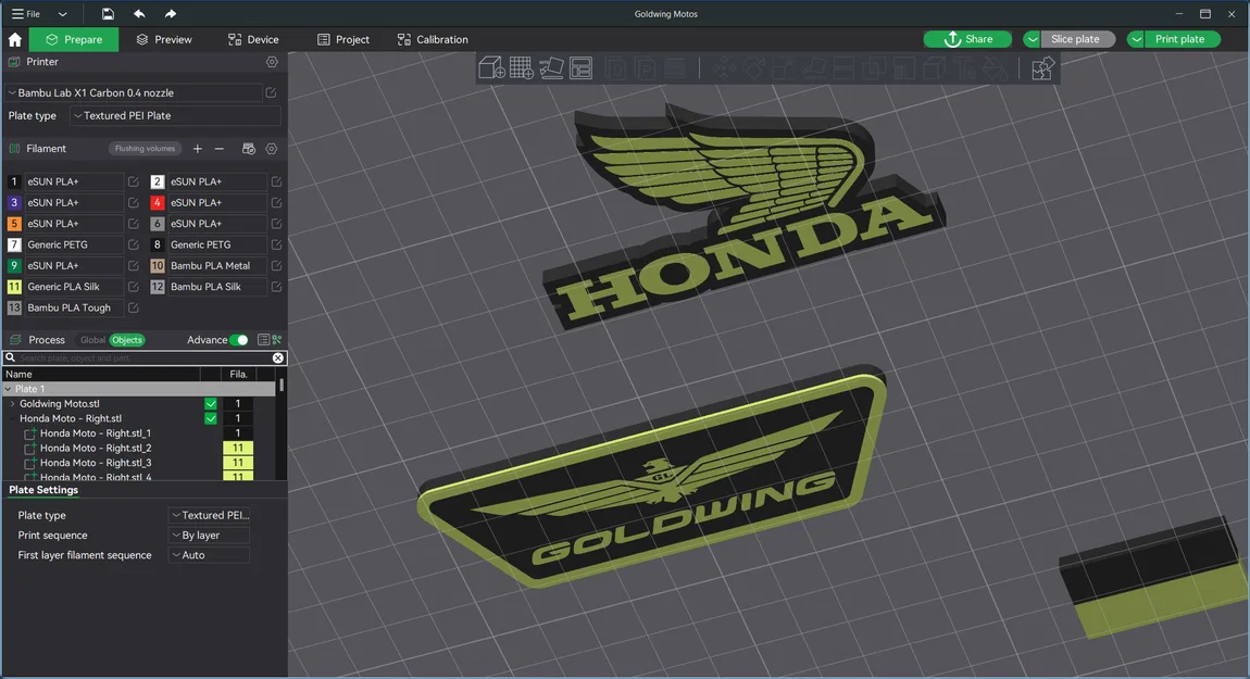 Logo Honda Moto (Honda Moto Logos) – bản in 3D - Image 5