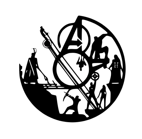 Mô hình trang trí tường Avengers - Đồ decor 3D siêu đẹp cho fan Marvel - Image 1
