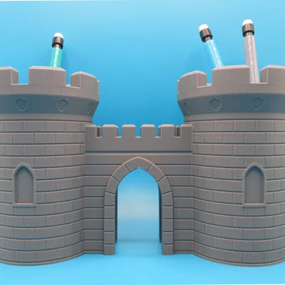 Ống cắm bút hình cổng thành cổ độc đáo in 3D