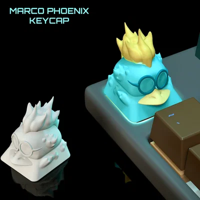 Mô hình 3D Keycap Marco Phoenix - Phụ kiện cho bàn phím cơ One Piece