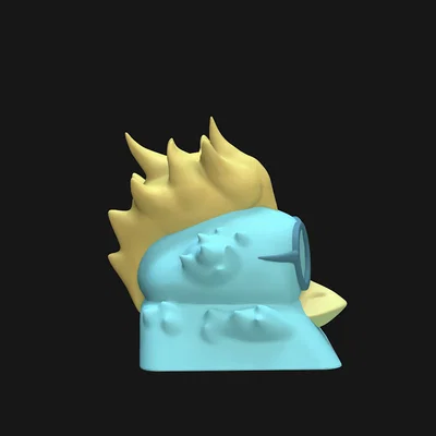 Mô hình 3D Keycap Marco Phoenix - Phụ kiện cho bàn phím cơ One Piece