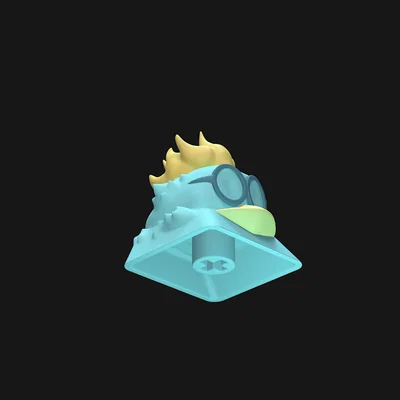 Mô hình 3D Keycap Marco Phoenix - Phụ kiện cho bàn phím cơ One Piece