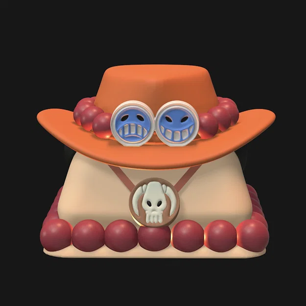 Keycap Portgas D. Ace (One Piece) In 3D Cho Bàn Phím Cơ - Image 2