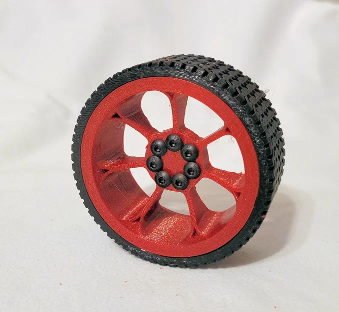 Bánh xe robot 65mm (Robot Car Wheel) – gồm rim & tire - Image 1