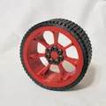 Bánh xe robot 65mm (Robot Car Wheel) – gồm rim & tire - Thumbnail 1