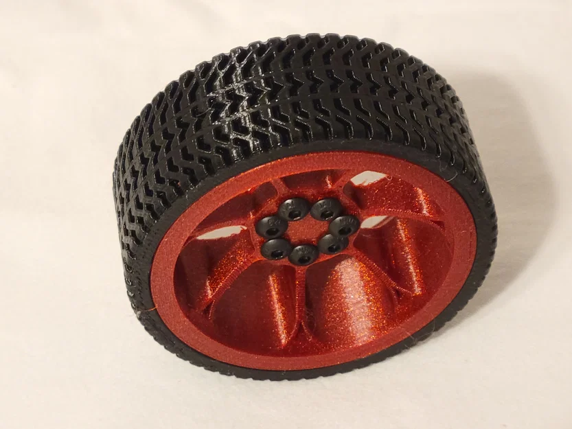 Bánh xe robot 65mm (Robot Car Wheel) – gồm rim & tire - Image 2
