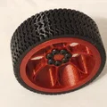 Bánh xe robot 65mm (Robot Car Wheel) – gồm rim & tire - Thumbnail 2