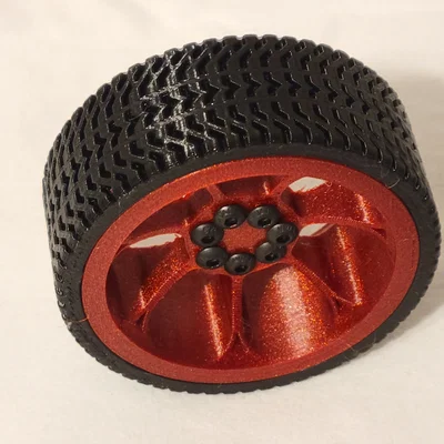Bánh xe robot 65mm (Robot Car Wheel) – gồm rim & tire