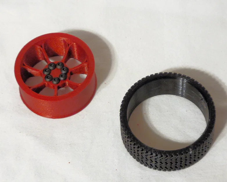 Bánh xe robot 65mm (Robot Car Wheel) – gồm rim & tire - Image 3