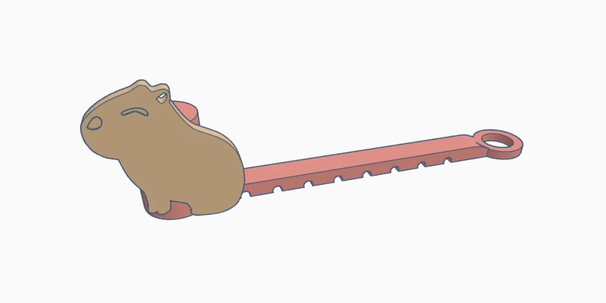 Nắp đậy ống hút hình Capybara dễ thương cho bình Stanley - Image 1