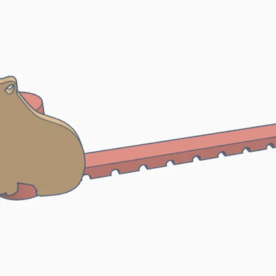 Nắp đậy ống hút hình Capybara dễ thương cho bình Stanley