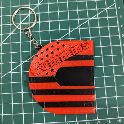 Móc khóa Cummins in 3D đẹp mắt - Thiết kế độc đáo cho dân mê cơ khí