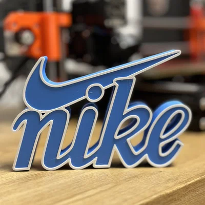 Mô hình trang trí logo Nike in 3D độc đáo cho bàn làm việc