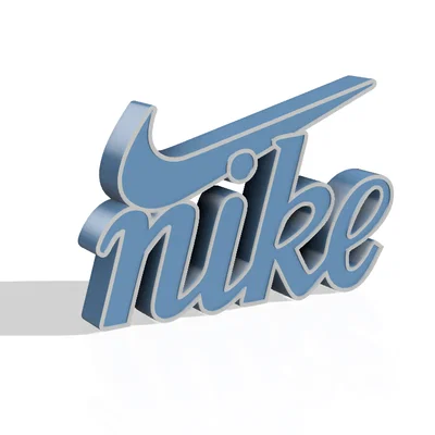 Mô hình trang trí logo Nike in 3D độc đáo cho bàn làm việc